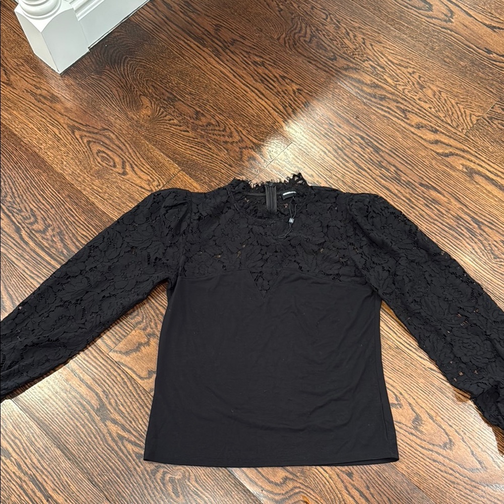 Generation Love Black Lace Blouse